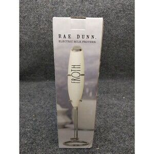 Rae Dunn Electric Milk Frother Model #RDBL14 CRM Cream Colored New